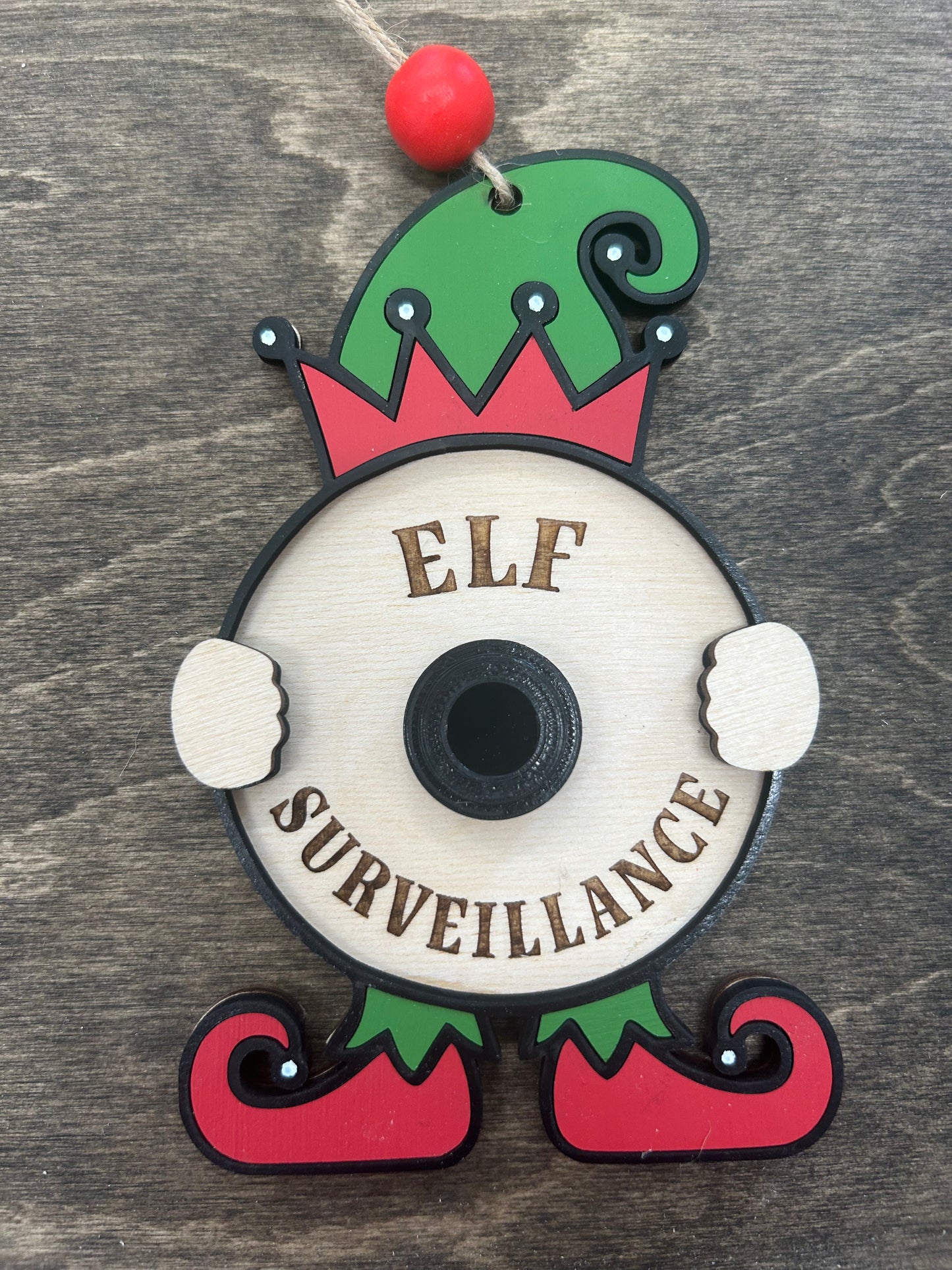 Elf Surveillance Ornament