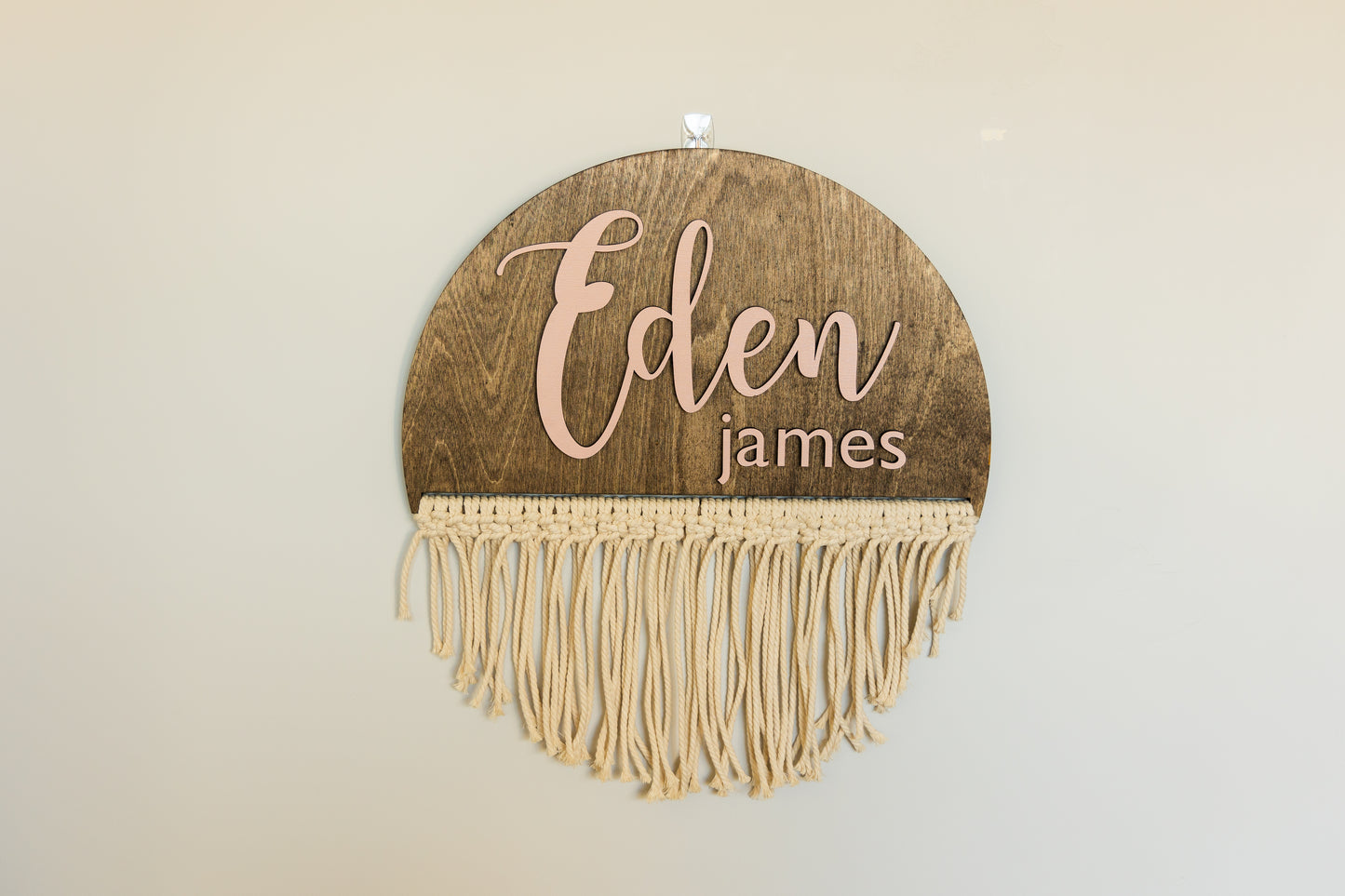 Macramé Name Sign