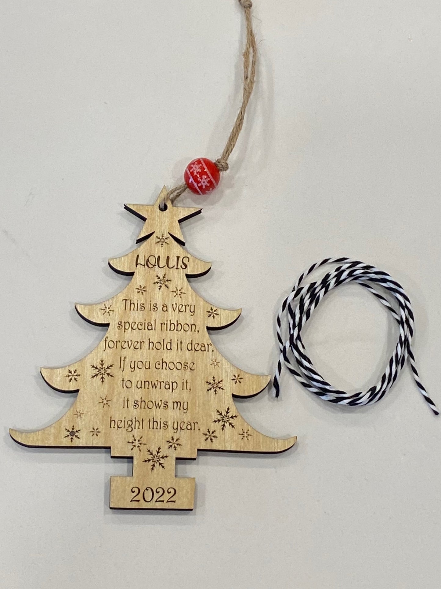 Christmas Tree Height Ornament