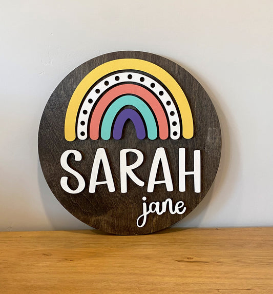 Rainbow Name Sign